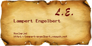 Lampert Engelbert névjegykártya